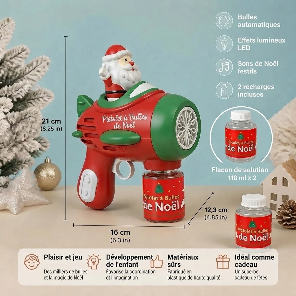 Pistolet à bulles électrique avec lumière et son