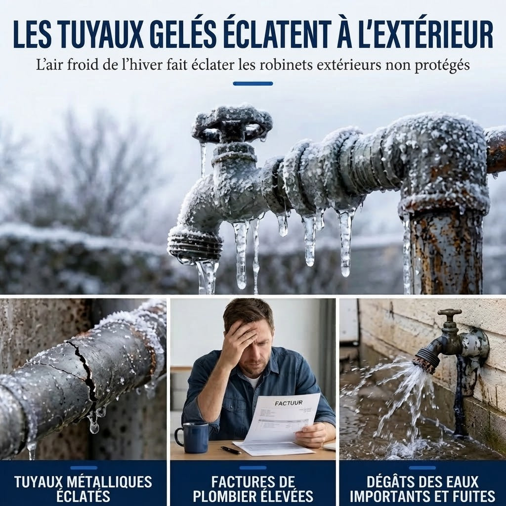 Housse isolante de protection pour robinets extérieurs