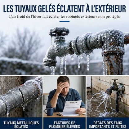 Housse isolante de protection pour robinets extérieurs
