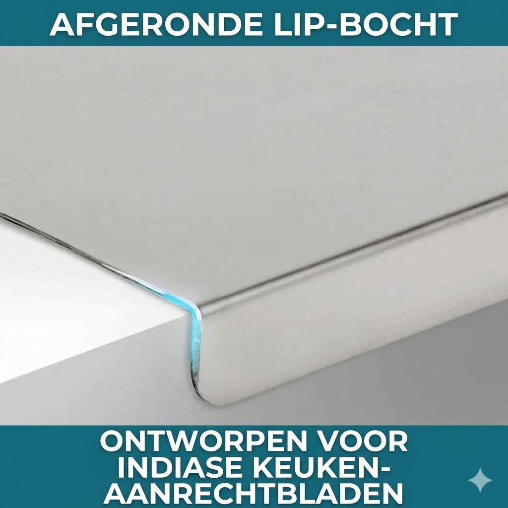 RVS Snijplank (30x40cm) – Dubbele Rand