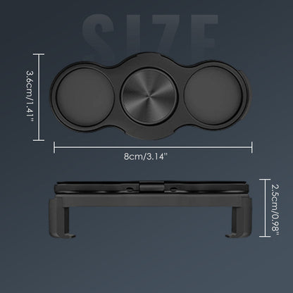 Dubbele ring met drie vingers en clip aan de achterkant