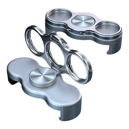 Dubbele ring met drie vingers en clip aan de achterkant