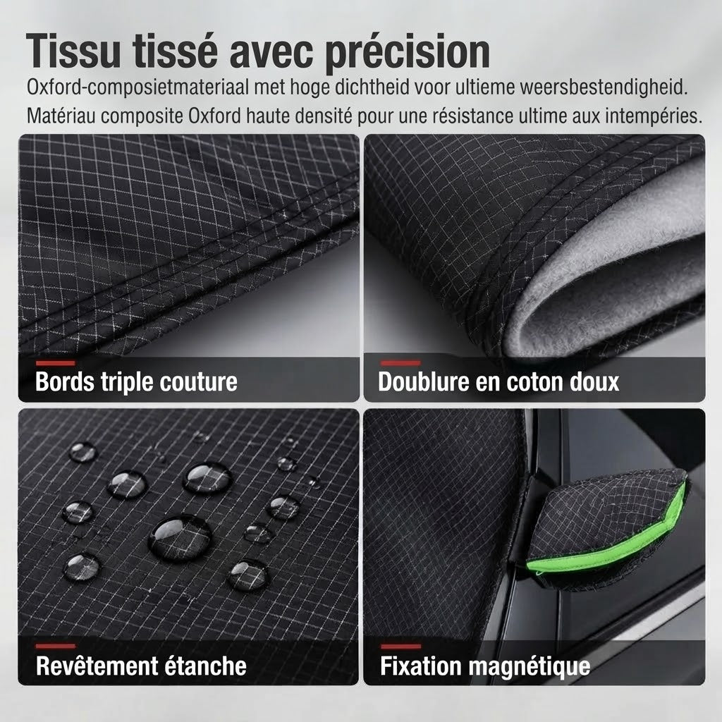 Housse de pare-brise magnétique et imperméable contre le soleil et la neige