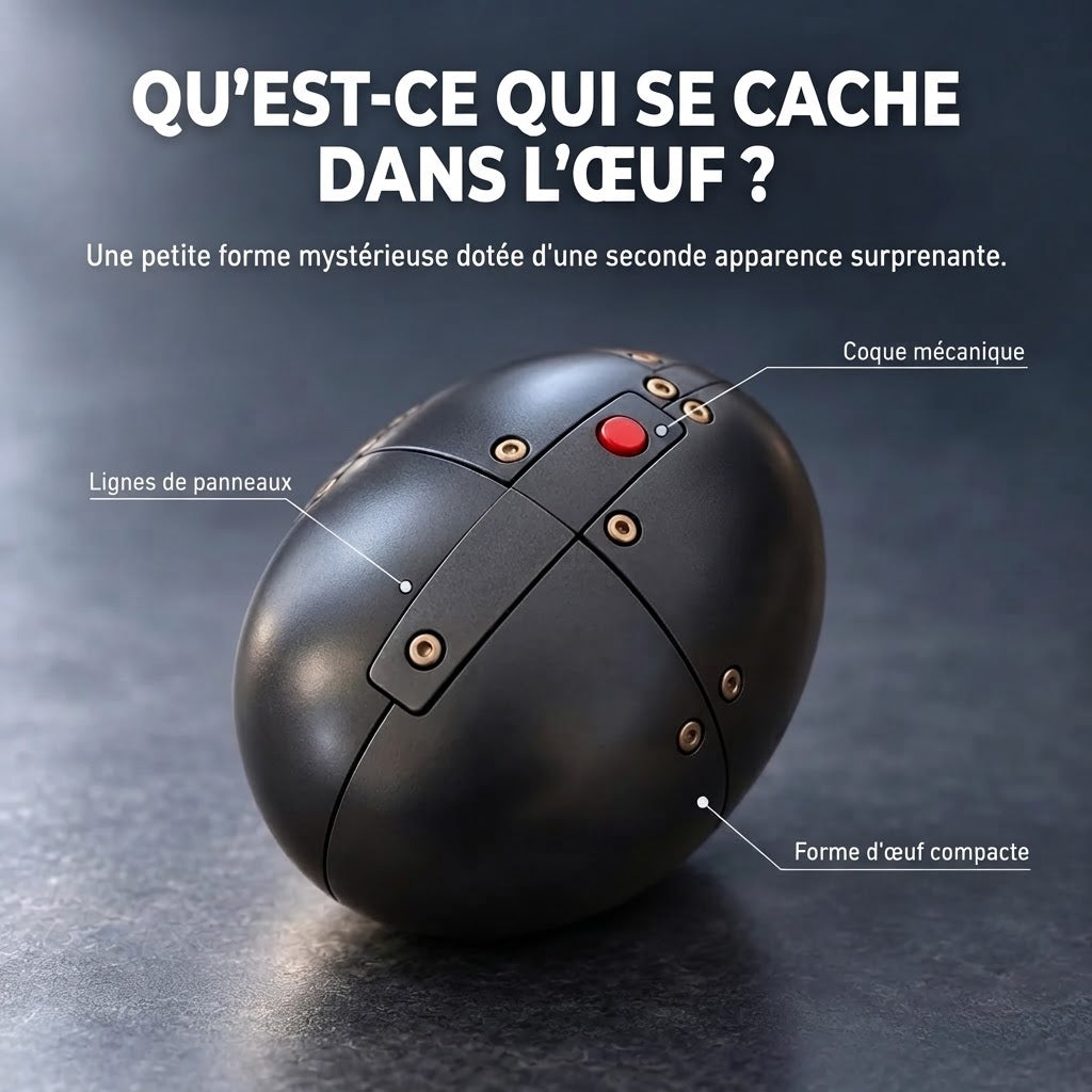 Œuf mécanique DragonMorph qui se transforme en dragon