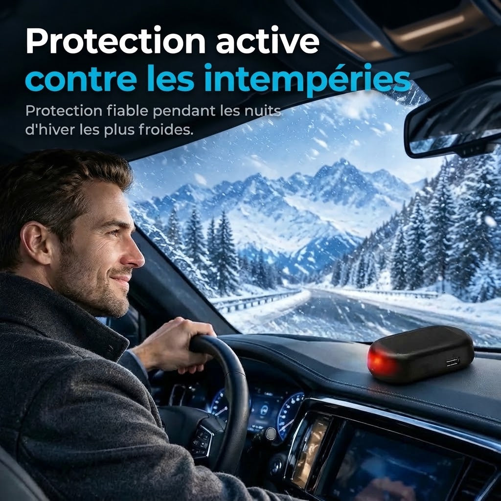 Dispositif électromagnétique contre la neige et le givre pour voitures