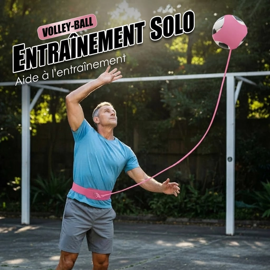 Entraîneur de volley-ball avec ceinture de hanche et 2 entraîneurs pour les mains