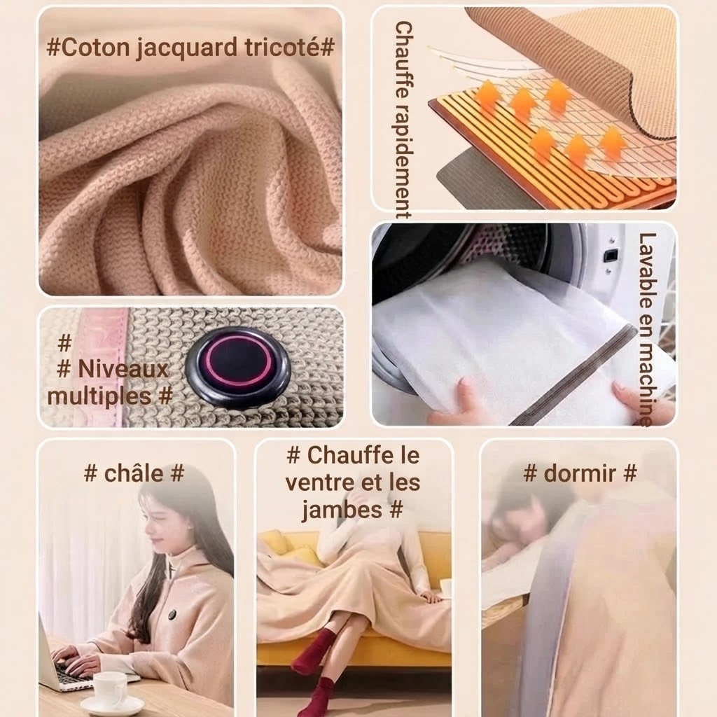 Écharpe chauffante électrique portable