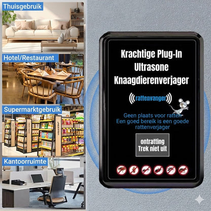 Krachtige Insteek Ultrasone Ongedierteafweermiddel