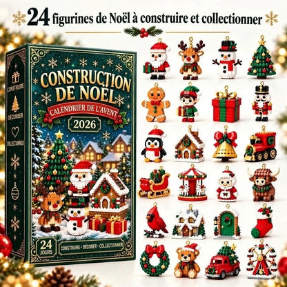 Calendrier de l’Avent Christmas Build avec figurines de Noël à construire
