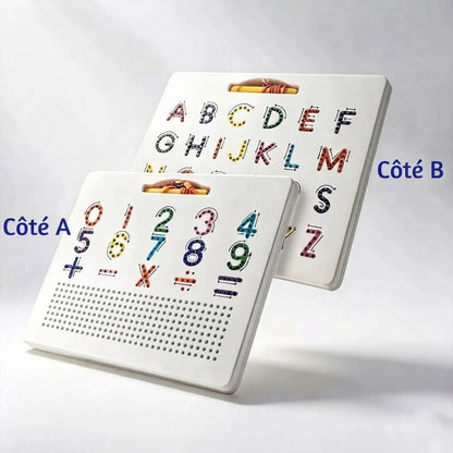 Tableau d’écriture magnétique 2 en 1 pour enfants