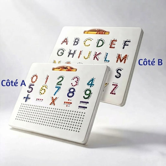 Tableau d’écriture magnétique 2 en 1 pour enfants