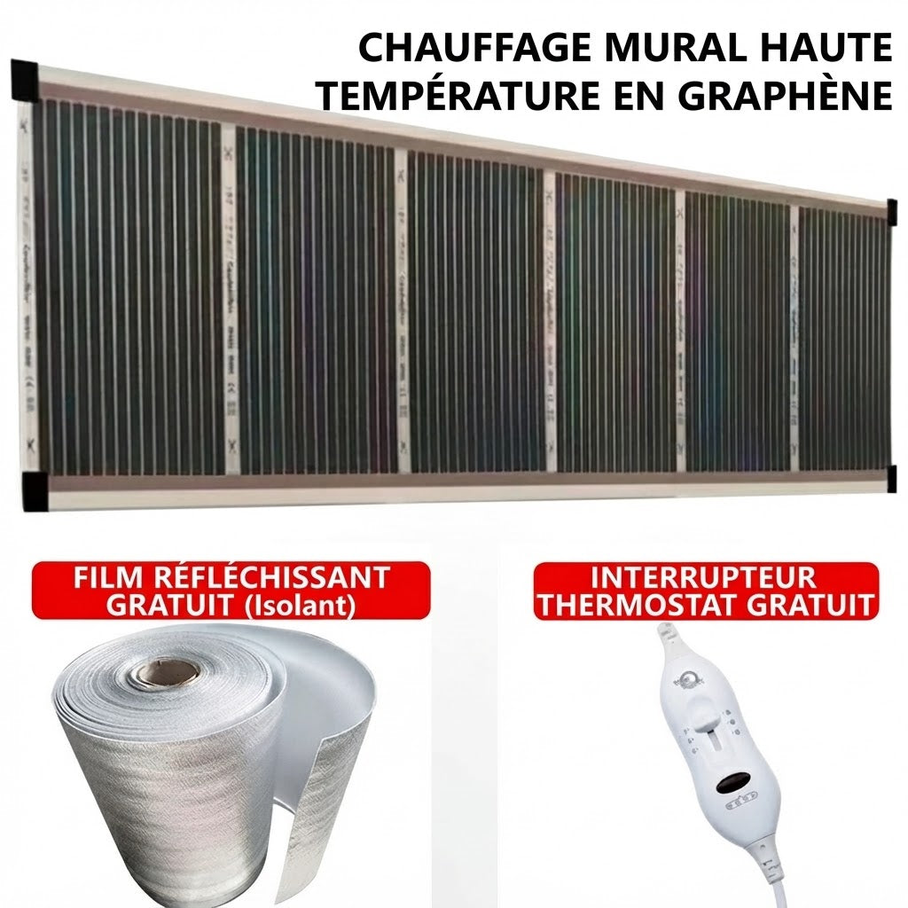 Chauffage mural au graphène avec chauffage infrarouge