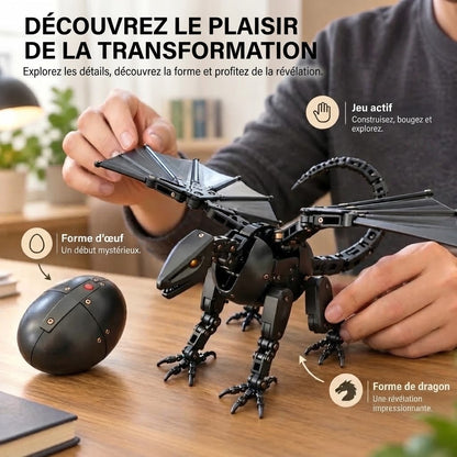 Œuf mécanique DragonMorph qui se transforme en dragon