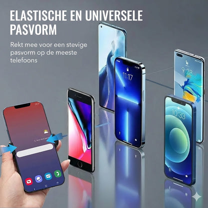 Dubbele ring met drie vingers en clip aan de achterkant