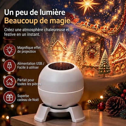 Projecteur de Noël USB pour murs et plafond