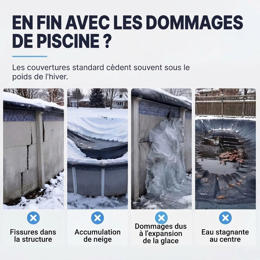 Coussin d’hivernage gonflable rond pour piscine