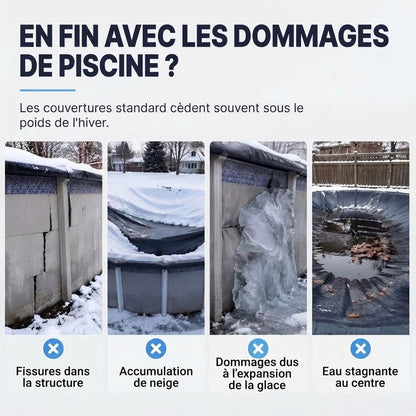 Coussin d’hivernage gonflable rond pour piscine
