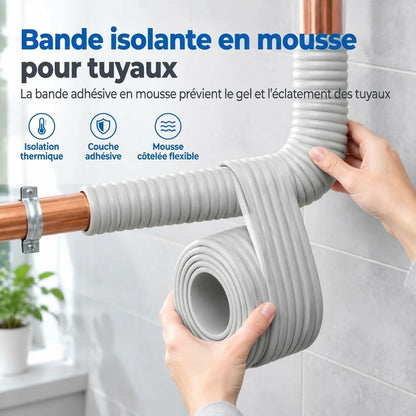 Isolation adhésive pour tuyaux contre le gel des conduites extérieures