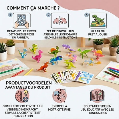 Set de puzzles 3D avec personnages de dessin animé pour enfants