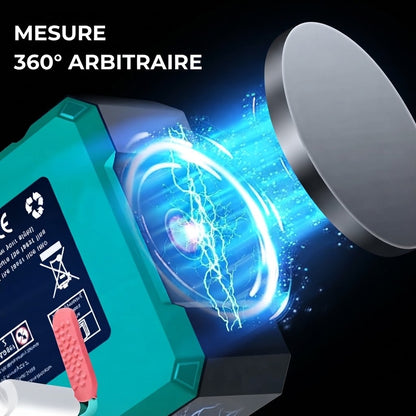 Rapporteur d’angle numérique magnétique à quatre côtés avec laser