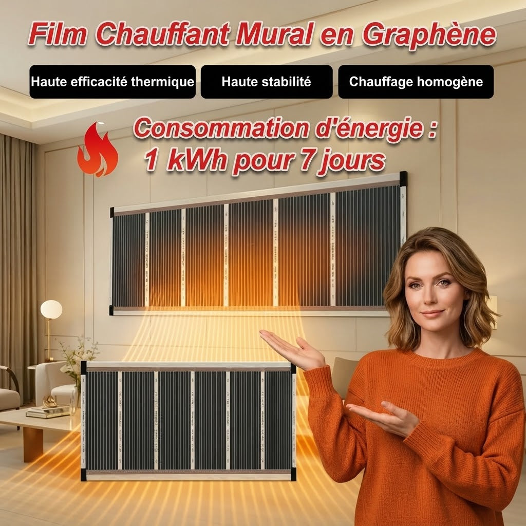 Chauffage mural au graphène avec chauffage infrarouge