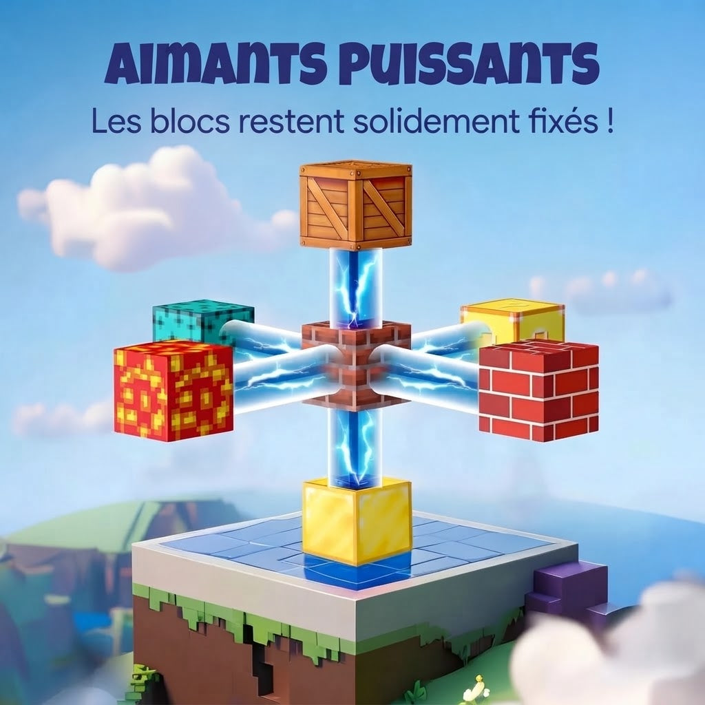 Blocs de construction magnétiques 3D Bloxy