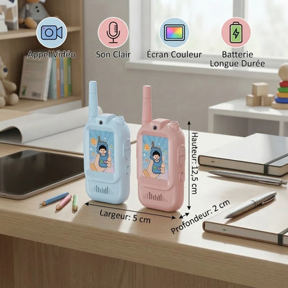 Talkies-walkies vidéo pour enfants lot de 2