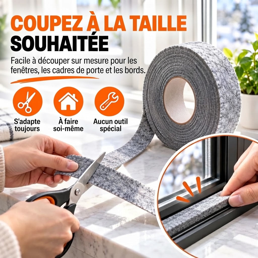 Bande adhésive anti-condensation pour fenêtres