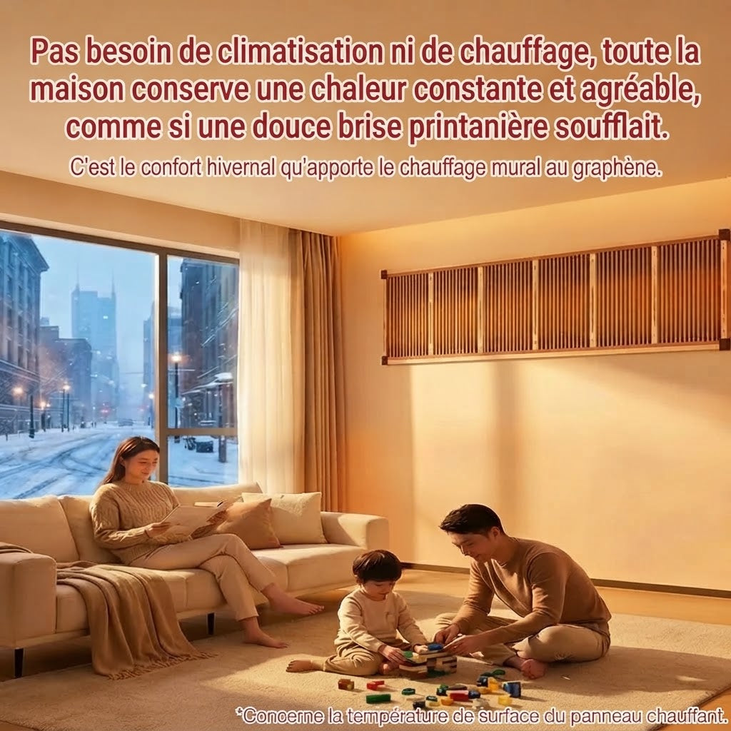Chauffage mural au graphène avec chauffage infrarouge