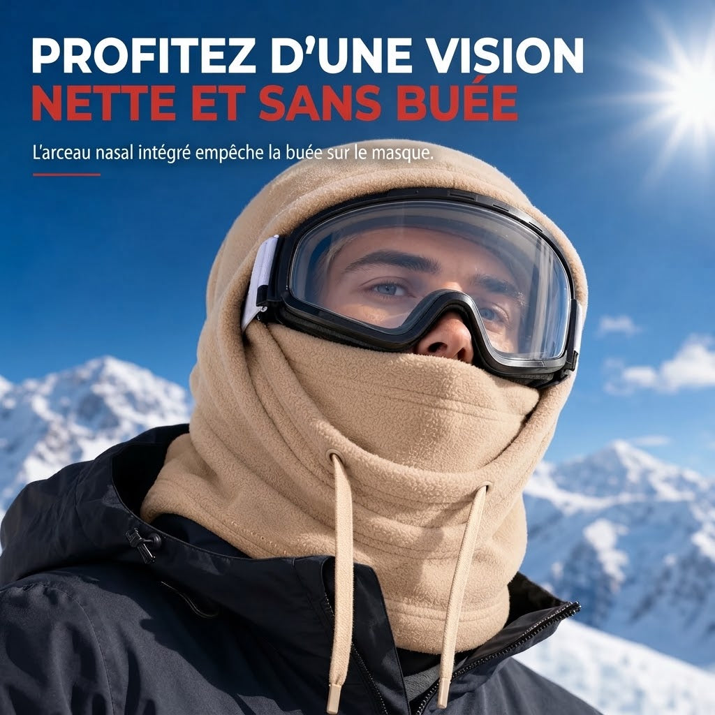 Cagoule de ski chaude pour activités en plein air