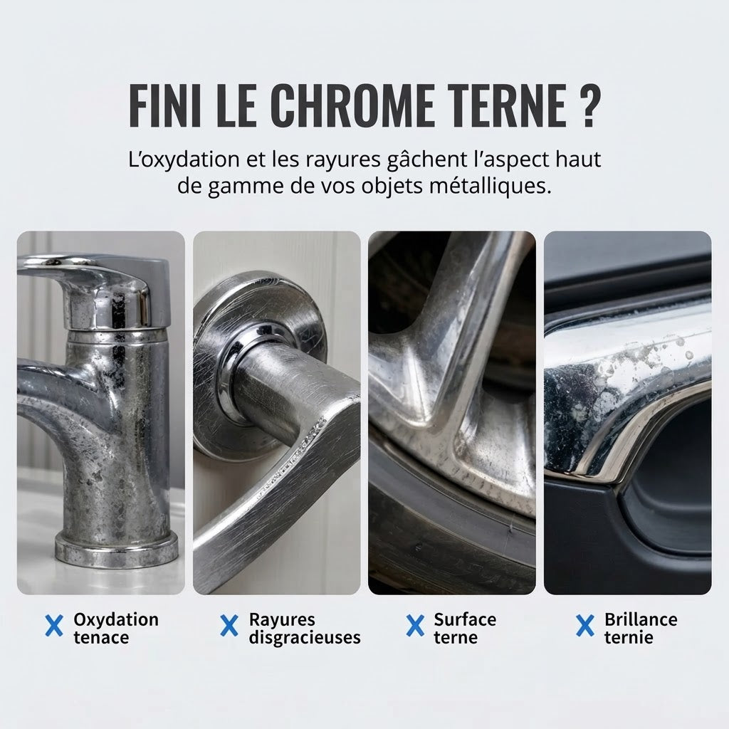 Stylo professionnel de réparation chromée