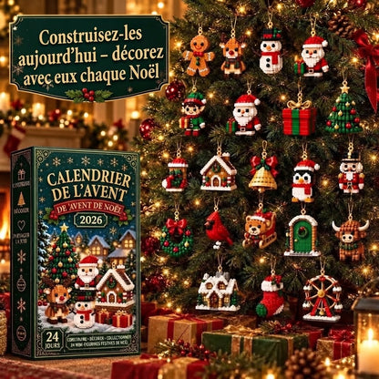 Calendrier de l’Avent Christmas Build avec figurines de Noël à construire