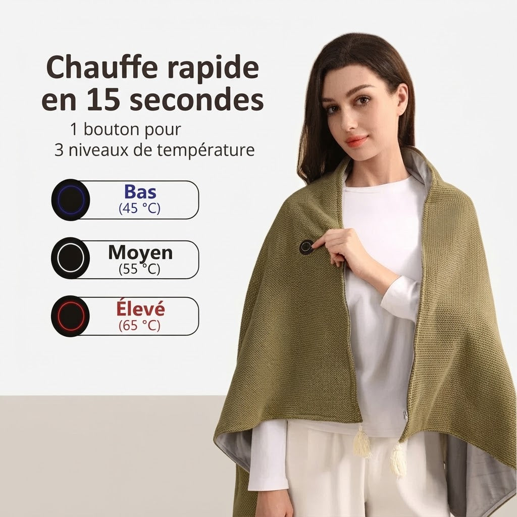Écharpe chauffante électrique portable