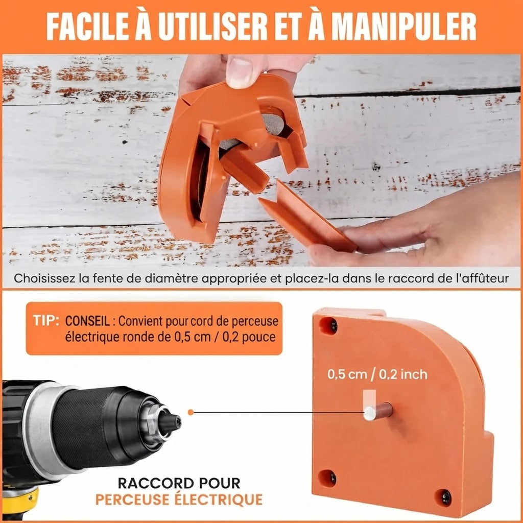 Affûteuse multifonction avec disques diamantés pour forets et couteaux