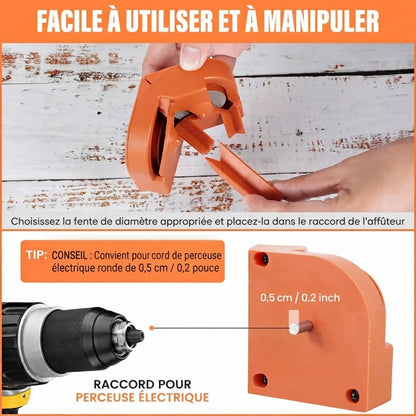 Affûteuse multifonction avec disques diamantés pour forets et couteaux
