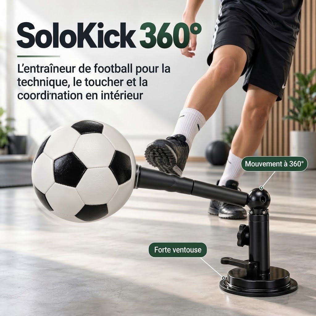 SoloKick 360 entraîneur de football en intérieur