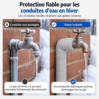 Isolation adhésive pour tuyaux contre le gel des conduites extérieures