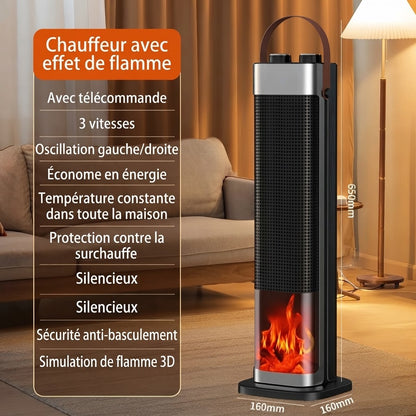 Chauffage d’appoint 2 en 1 avec humidificateur