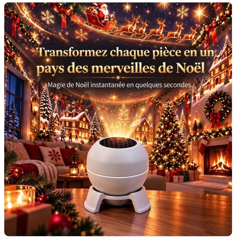 Projecteur de Noël USB pour murs et plafond