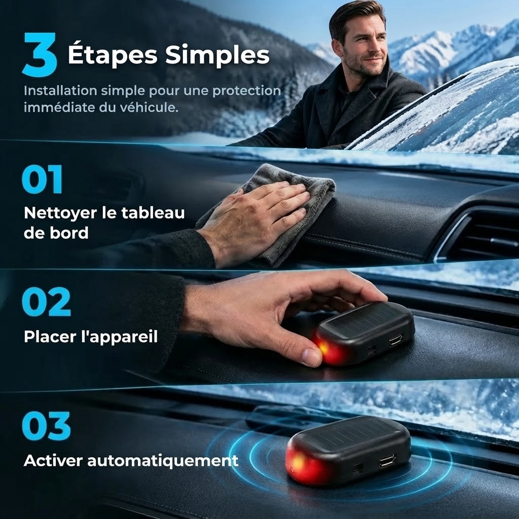Dispositif électromagnétique contre la neige et le givre pour voitures