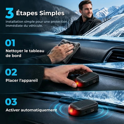 Dispositif électromagnétique contre la neige et le givre pour voitures