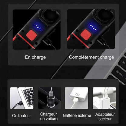 Lampe de travail LED COB rechargeable avec base magnétique