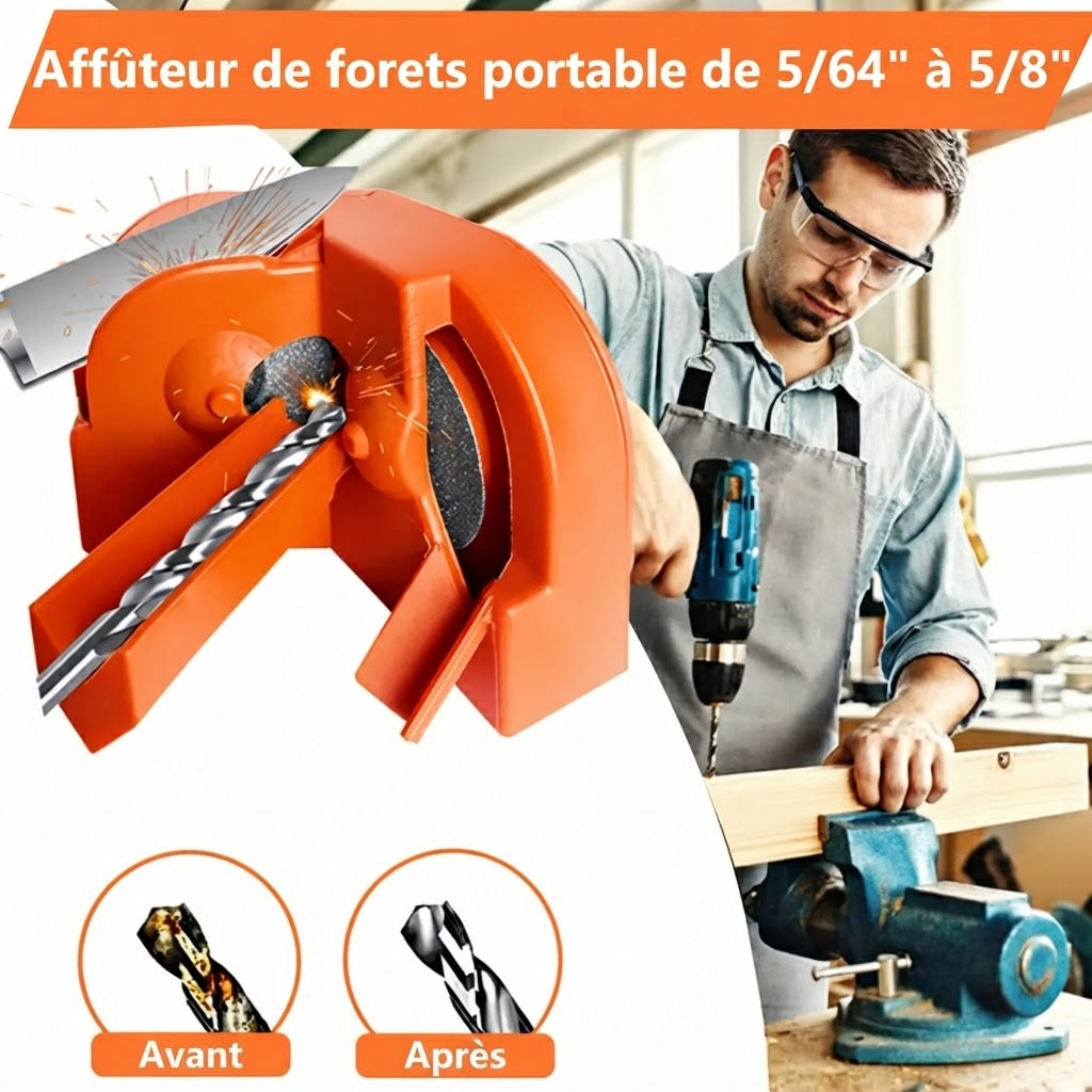 Affûteuse multifonction avec disques diamantés pour forets et couteaux