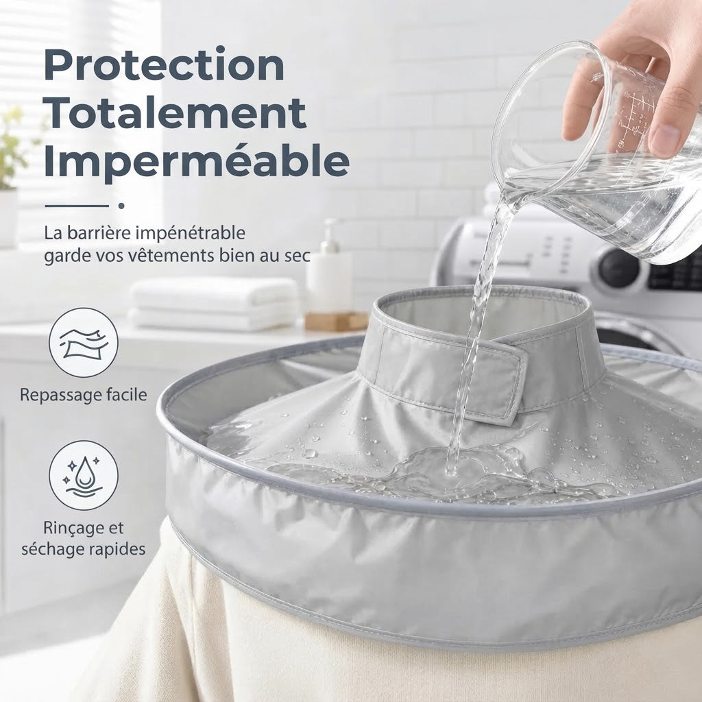 Cape de coiffure imperméable avec récupérateur de cheveux