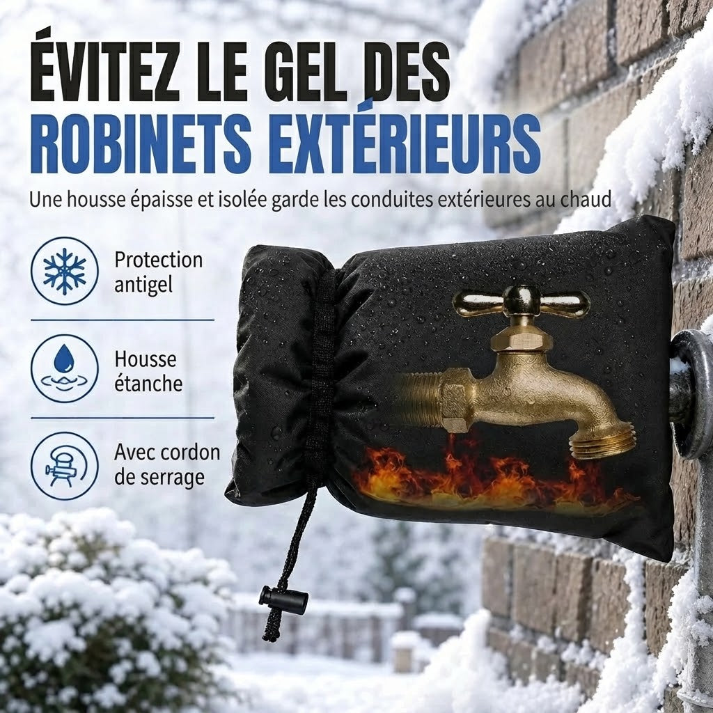 Housse isolante de protection pour robinets extérieurs