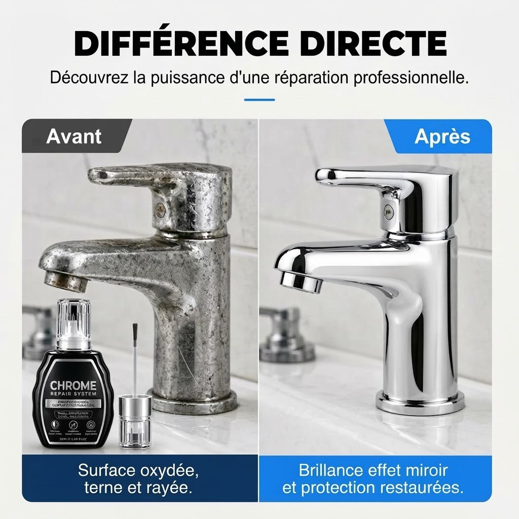 Stylo professionnel de réparation chromée