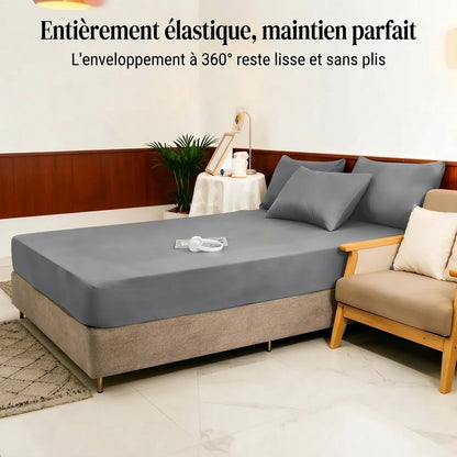 Ensemble de draps-housses doux 3 pièces avec ajustement élastique
