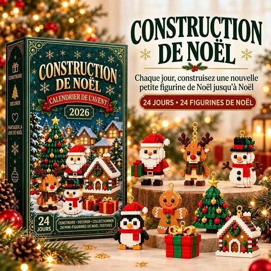 Calendrier de l’Avent Christmas Build avec figurines de Noël à construire