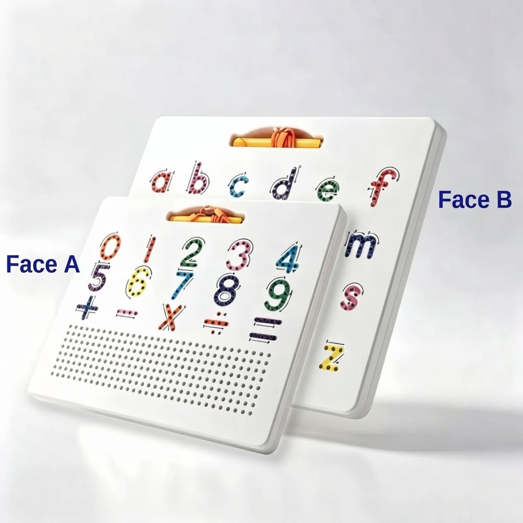 Tableau d’écriture magnétique 2 en 1 pour enfants