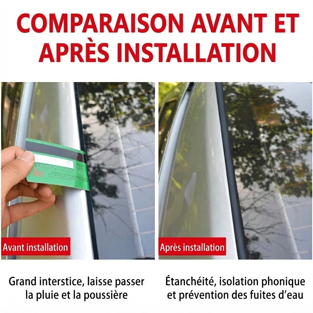 Bande d’étanchéité en caoutchouc pour voiture à découper sur mesure